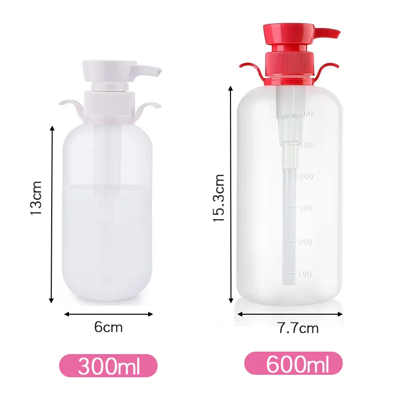 Portable Handheld Douche System, 600ml Capacity Personal Care Cleansing Set with Transparent Nozzle, Easy-to-Use