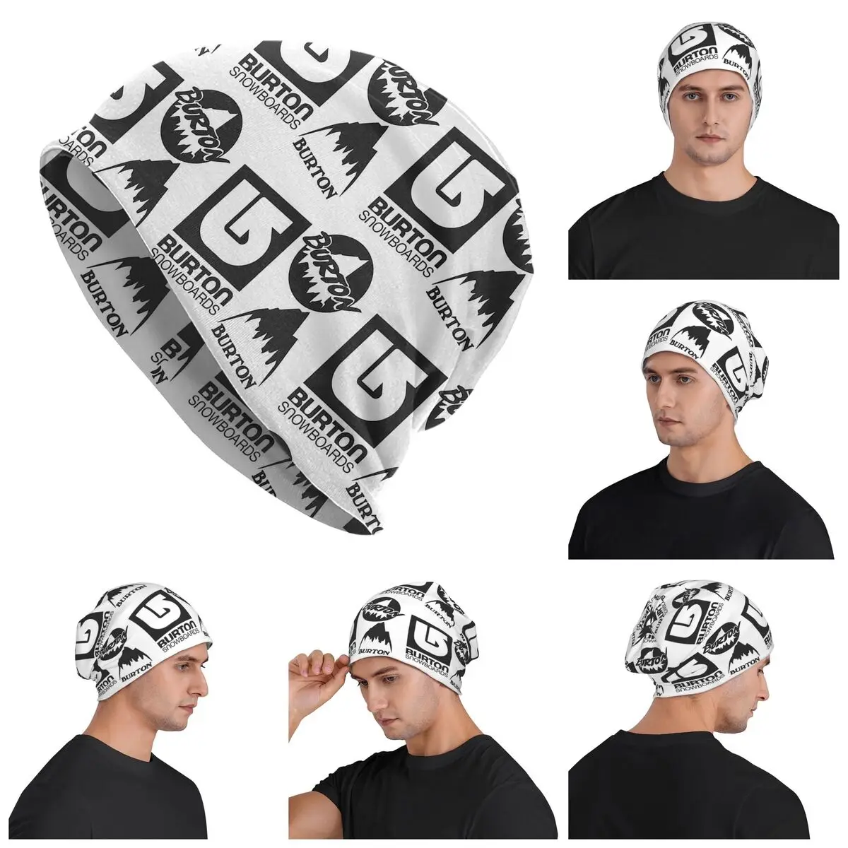 Burton Snowboard Sportive Skullies Beanies Hats Warm Autumn Winter Outdoor Cap Knitted Bonnet Caps for Unisex Adult