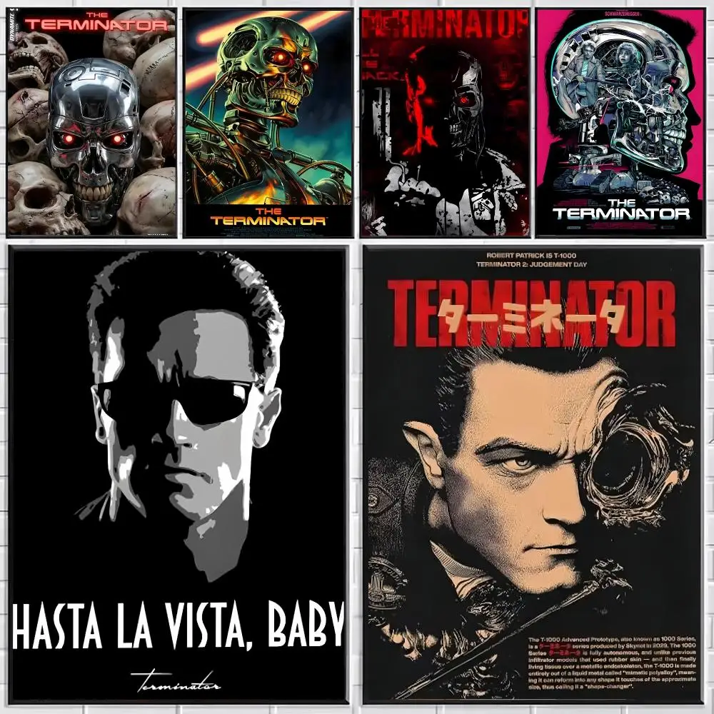 Movie The Terminator Poster Stylish Wall Art for Bedroom Living Room Bar Café Home Decor Gift