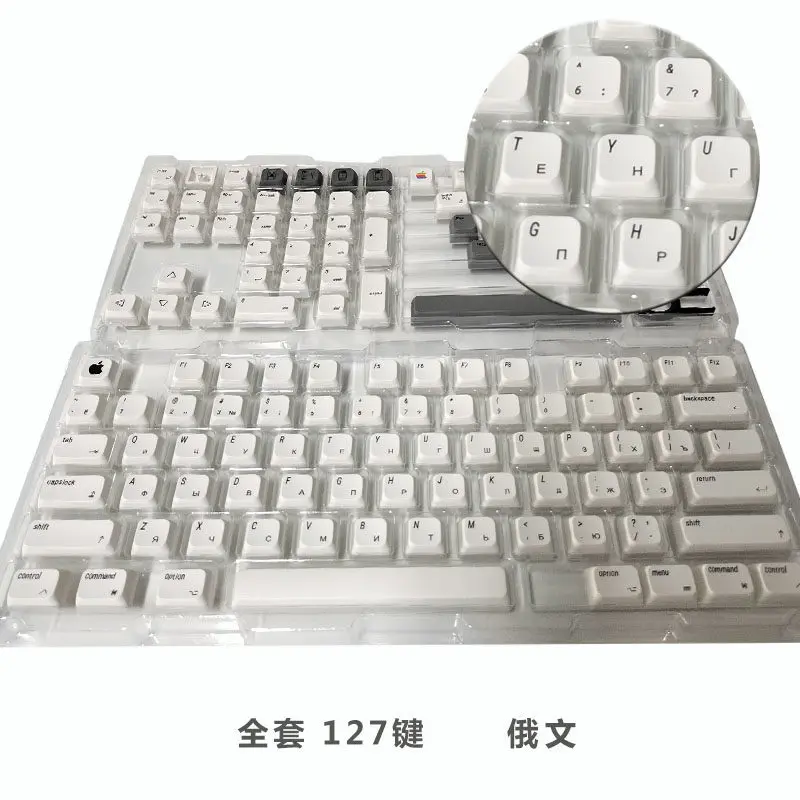 【Russian Keycaps】custom PBT Sublimation XDA Profile Keycap Cute Russian Cartoon Anime Point Key Cap for Gamers Design Gifts