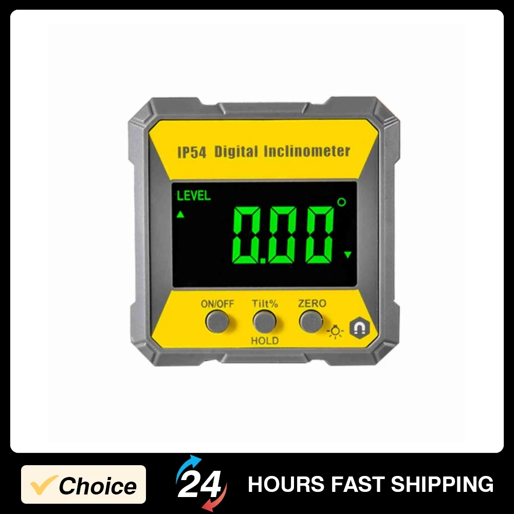 Electronic Level Meter Digital Inclinometer 4 x 90° Angle Gauge 0.2° Accuracy Angle Finder Level Box Portable Measuring Tools