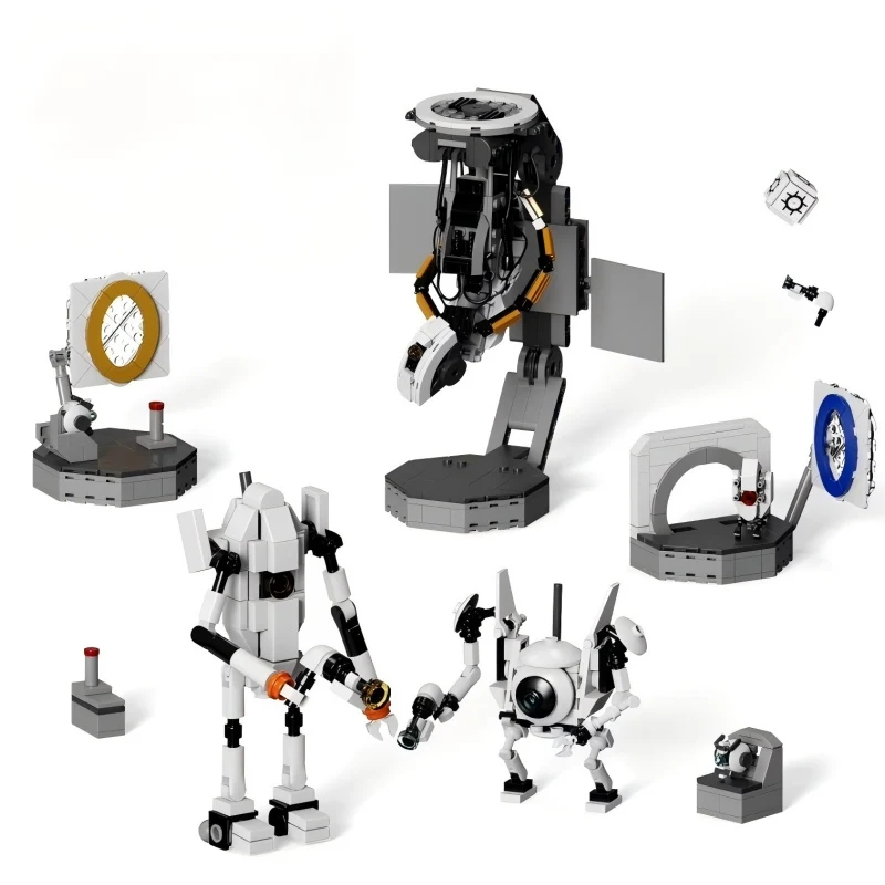 

NEW Portal Level Scene Building Block Set Game Props Glados Game Robot Model Toys Boys Christmas Gifts(705 PCS)