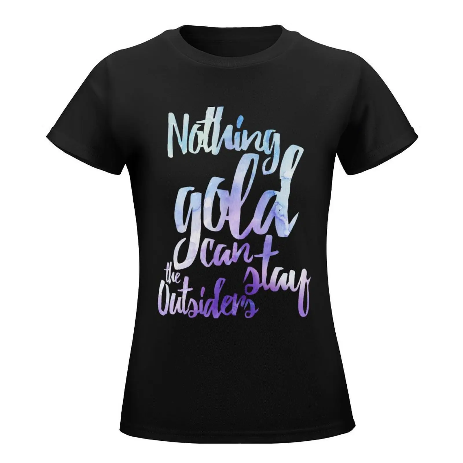 NOTHING GOLD T-Shirt lady clothes kawaii clothes summer clothes female t-shirts for Women pack