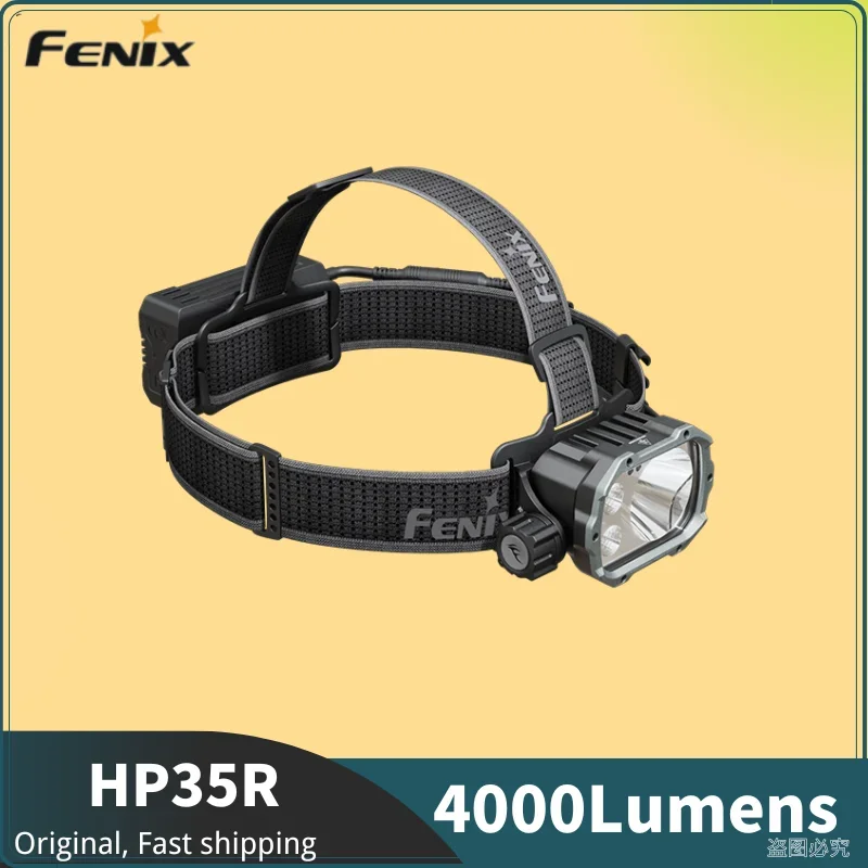 Fenix HP35R Multiple Sources Search&Rescue Headlamp 4000Lumens Type-C Rechargeable Include 2*5000mAh Battery