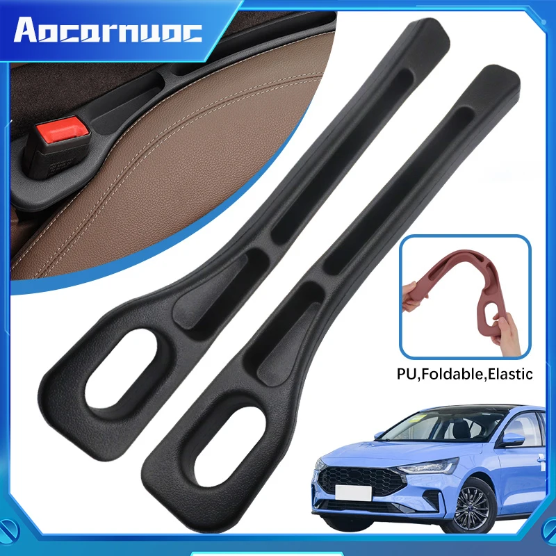 

For Ford Focus 3 MK3 ST MK2 2011-2018 Car Seat Gap Plug Strip Side Seam Car Gap Filler Leak Proof Seat Gap Storage Organizer