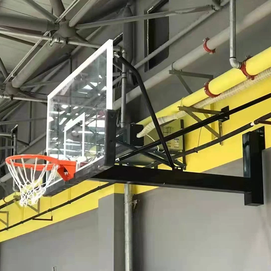 Metal steel outdoor basketball ring wall-mounted portable basketball hoop