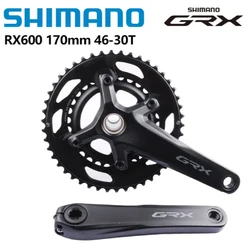 Shimano GRX RX600 Crank 2x10Speed Road Bike Crankset 170MM 172.5MM 175MM 46-30T Chainring 20S Gravel Crankset For Road Cycling