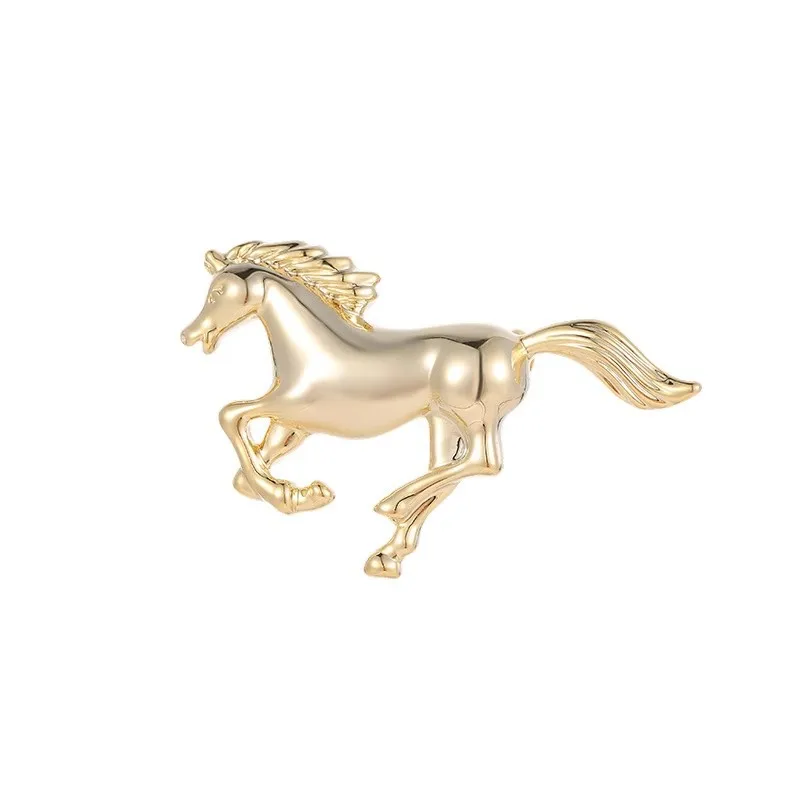 Neue Persönlichkeit Pentium Pferd Brosche Mode einfaches Temperament Brosche Anzug Jacke Tier Sternzeichen Pin Zubehör