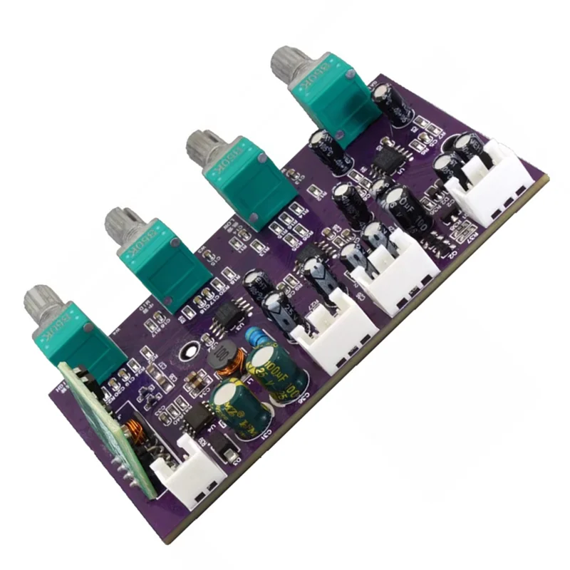 AA08-NE5532 HIFI 야외 스피커 3밴드 밸런스드 프리앰프 톤 보드 베이스/미드 트레블 단일 전원 공급 장치 DC9-29V