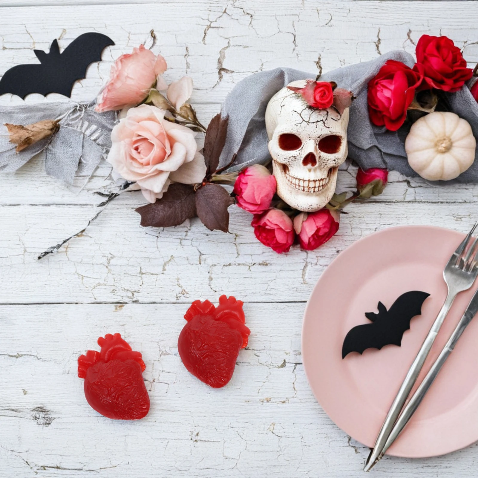 

6 Pcs Halloween Prank Decoration Decorations Party Indoor Fake Organs Bloody Prop