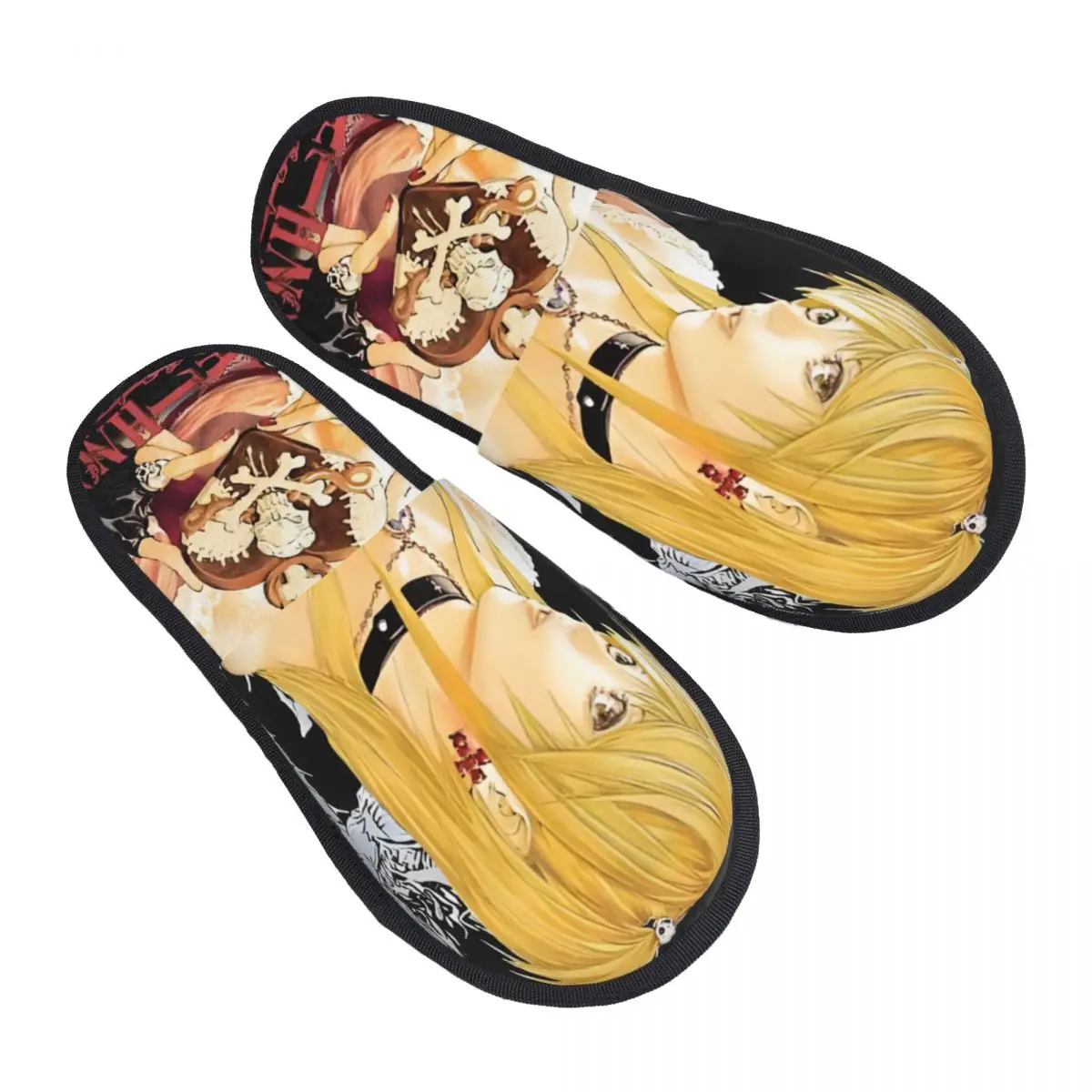 

Custom D-Deathes N-Notes Soft Scuff With Memory Foam Slippers Women Moive Hotel House Shoes