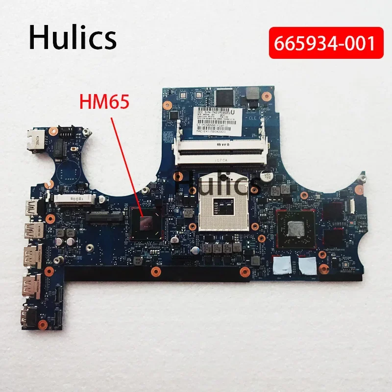 

Hulics Used For HP Envy 17 17-3200 17-3000 Laptop Motherboard 665934-001 HM65 Mainboard Main Board