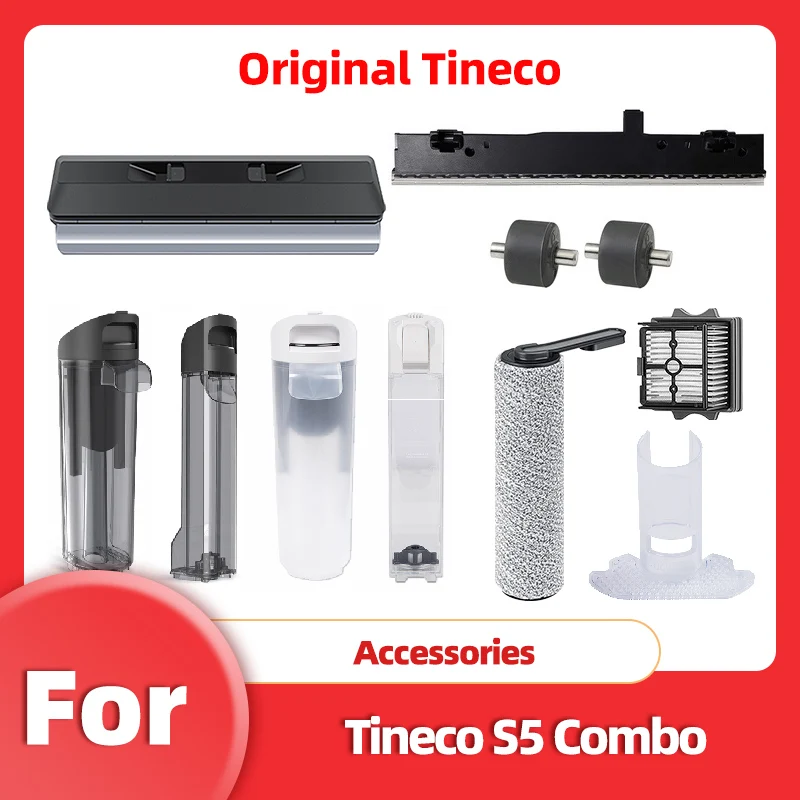 Original Accessories For Tineco FLOOR ONE S5 Combo Wet Dry Water Tank brush roller HEPA Filter Holder Vacuum Cleaner Parts