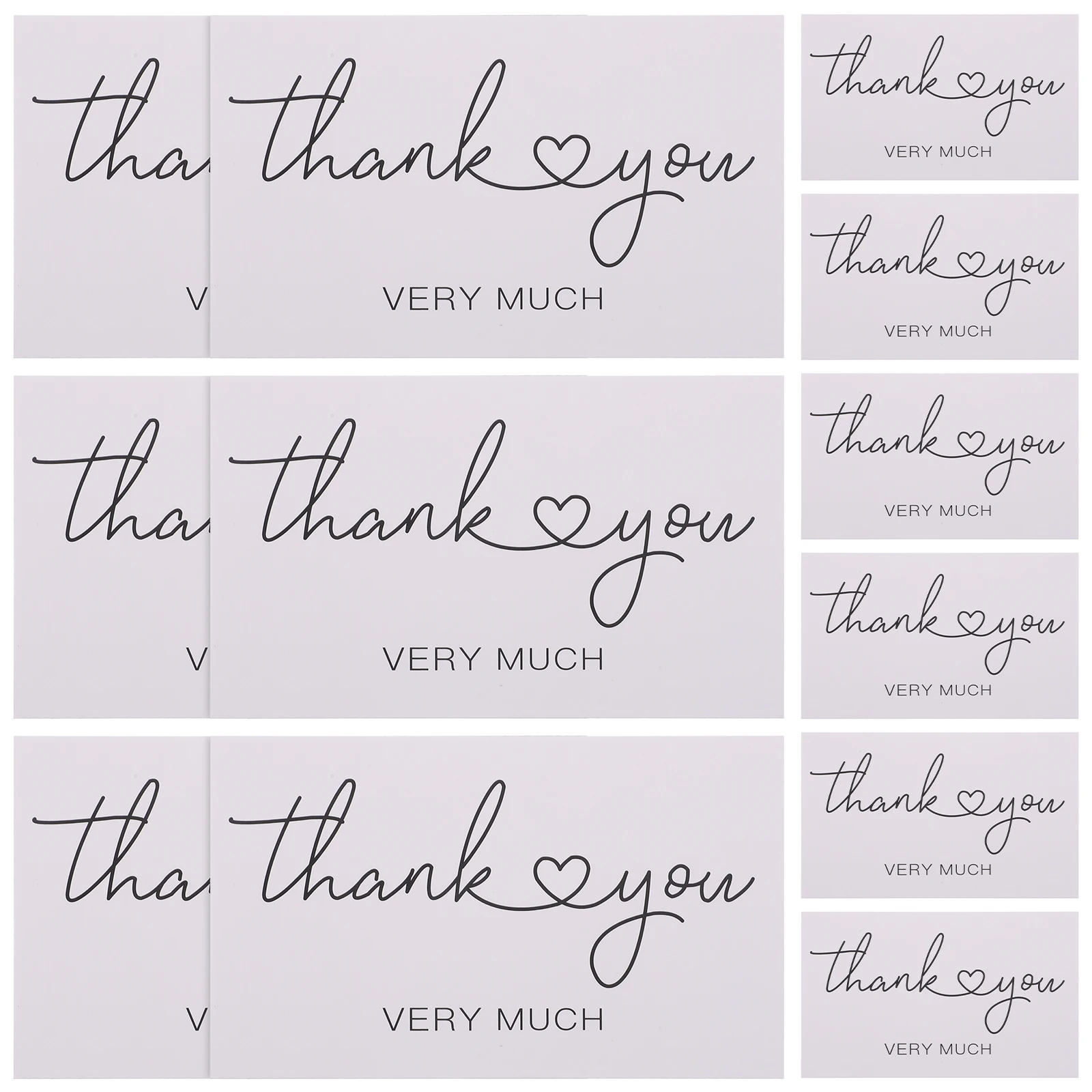 150 Pcs Thank You Card Thanks Greeting Cards Appreciation Handmade Flower Note Teacher