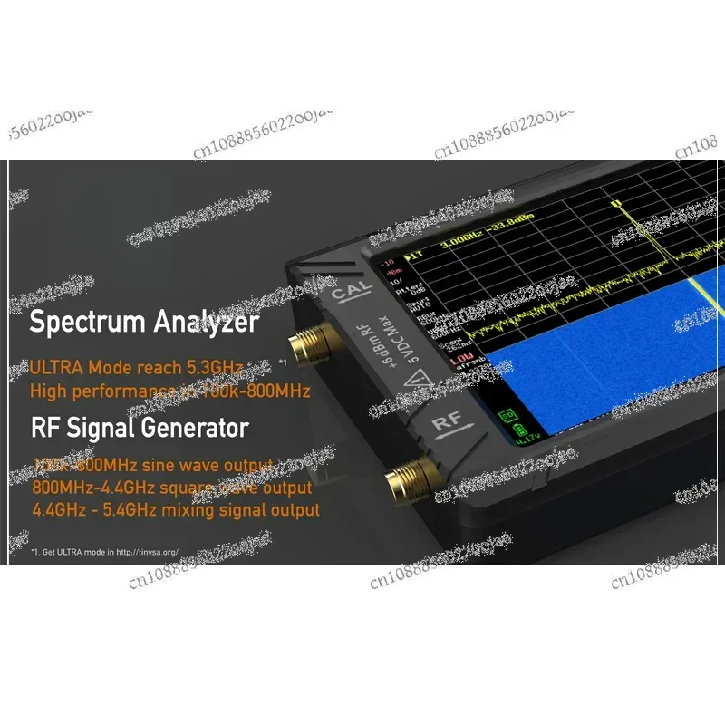 New TinySA ULTRA 100K-5.3GHz Hand Held TinyAnalyzer With Battery   4