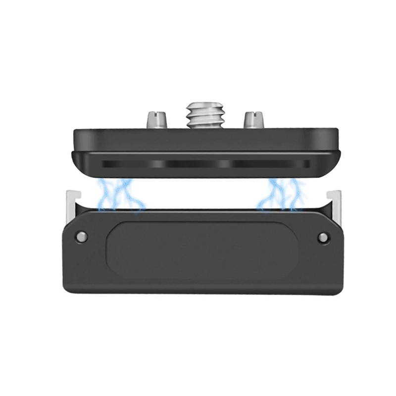 Magnetic Tripod Mount Adapter With 1/4" Screw For DJI Action 5Pro, Gopro 13 12 11, Insta360 One Action Cameras