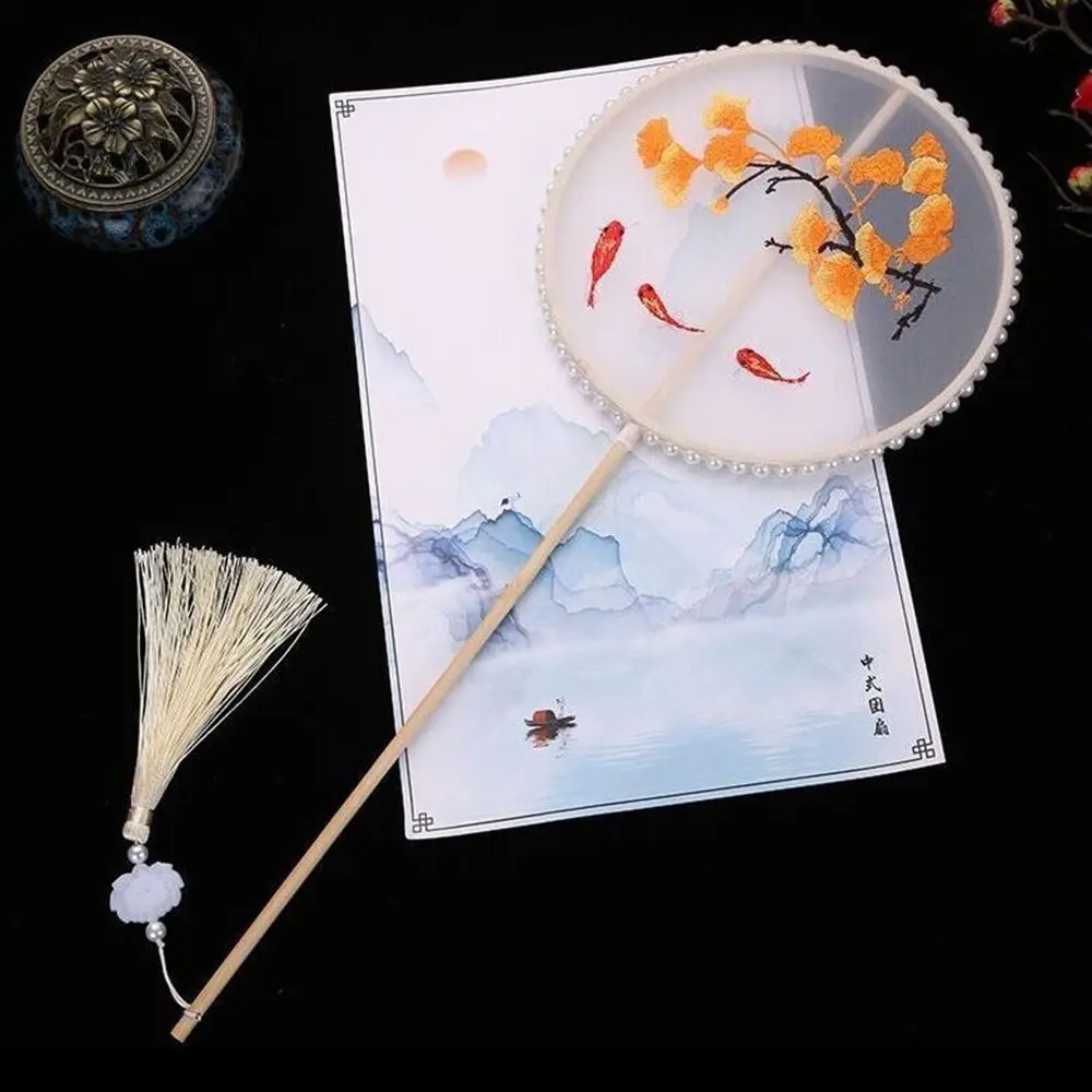 Style Dancing Fan Desk Ornaments Hanfu Accessories Decorative Fans DIY Group Fan Photography Prop Hand Fan Home Decoration