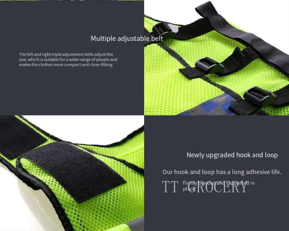 Multi-pocket Reflective Safety Vest Night Riding Safety Traffic Railway Coal Miners Uniform Vest Breathable Reflective Vest