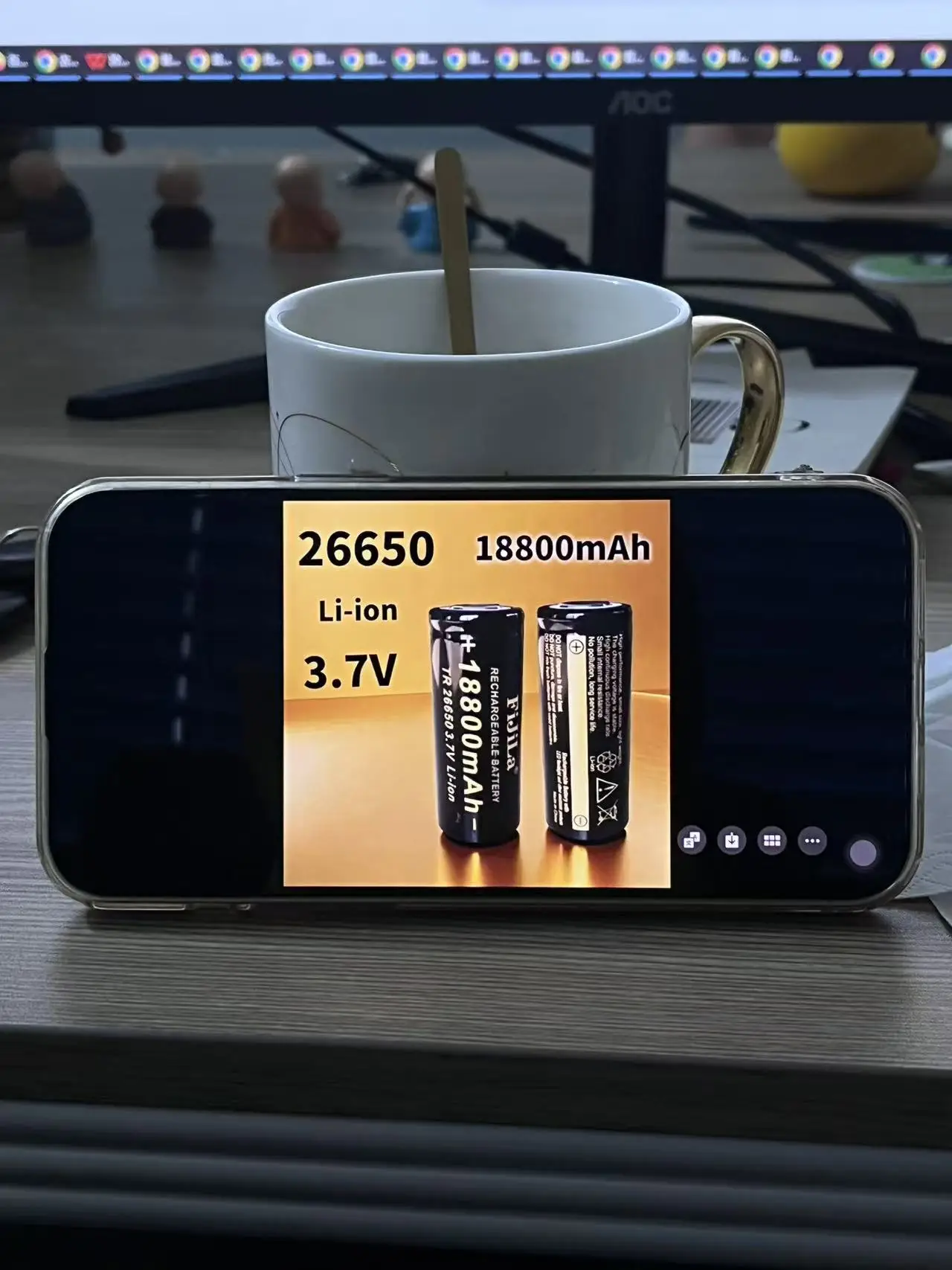 

26650 3.7V 18800mAh Best selling products 100% High-Quality battery lithium-ion battery suitable for 26650 LED flashlights