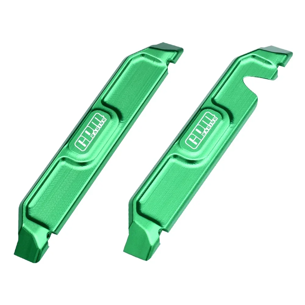 GPM معدن 7075 سبيكة الهيكل Nerf القضبان الجانبية زلق دواسة مسند القدم 10723 ل TRAXXAS Mini Maxx Monster Truck 107154 -1 سيارات RC #4