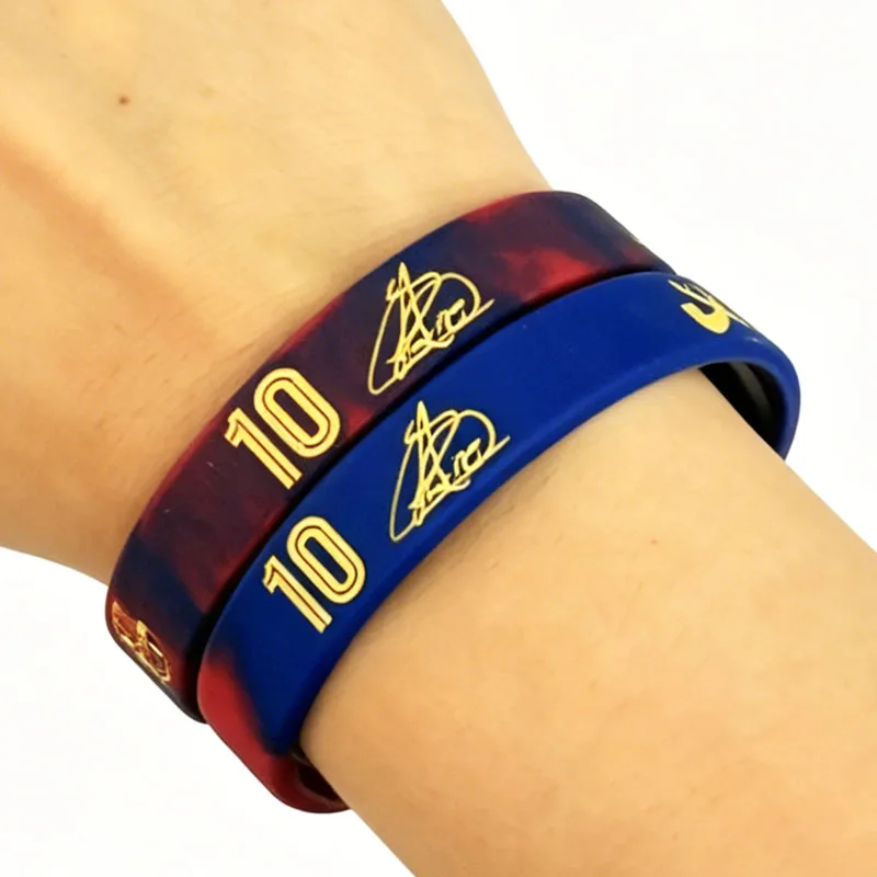 1PCS Football Player Silicone Bracelet Woman Man Birthday jewelry for adult kids Fashion Gift Relationship Waterproof Wristbands