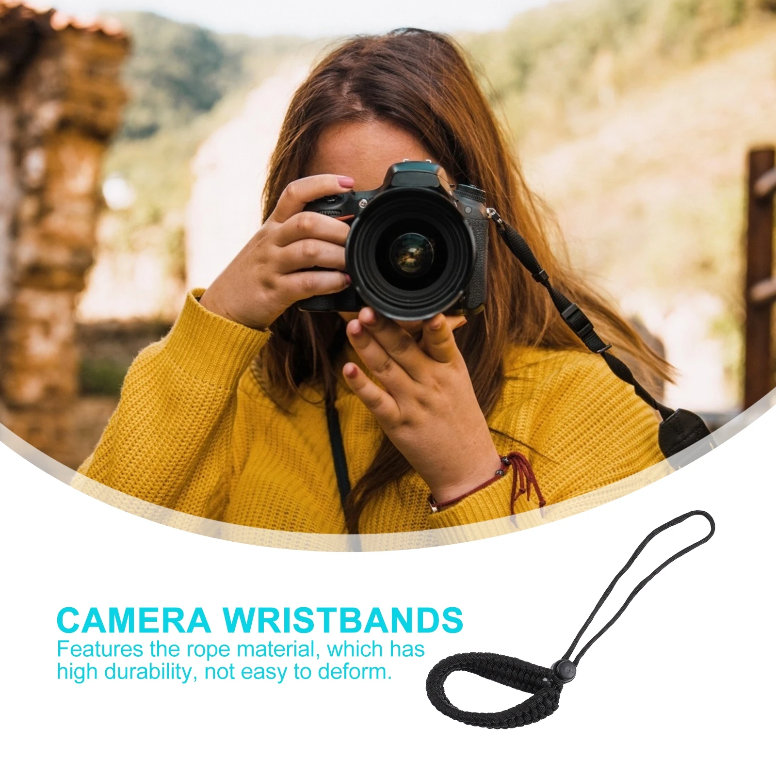 

Adjustable Camera Wrist Strap Quick Release Anti Drop Lanyard For Dslr Mirrorless Cameras Outdoor Gift Accessory