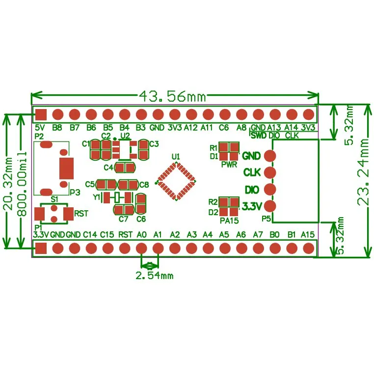 STM32G071GBU6 Core Board Low Power STM32L071 Minimum System ARM Development Board