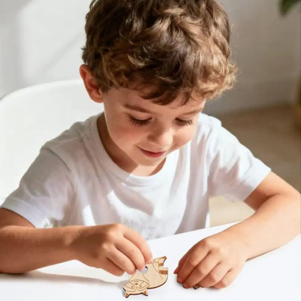 Animais da floresta dinossauro quebra-cabeça desafiador cérebro teaser forma dos desenhos animados quebra-cabeças diy dos desenhos animados forma animal quebra-cabeças jogo da família