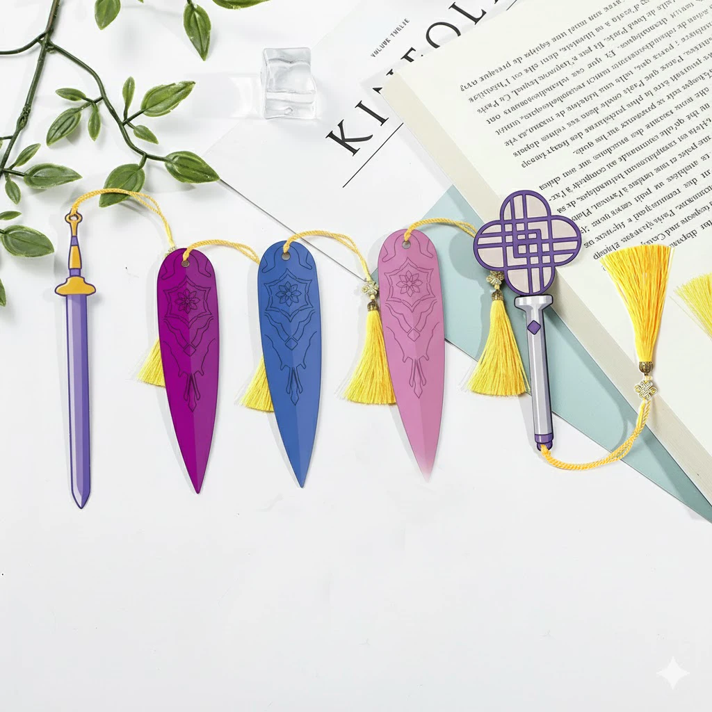 Kpop デーモンハンターズ アクリルブックマーク かわいい カワイイ 文房具 本アクセサリー 読書用品 Kpop ファン 本好きギフト