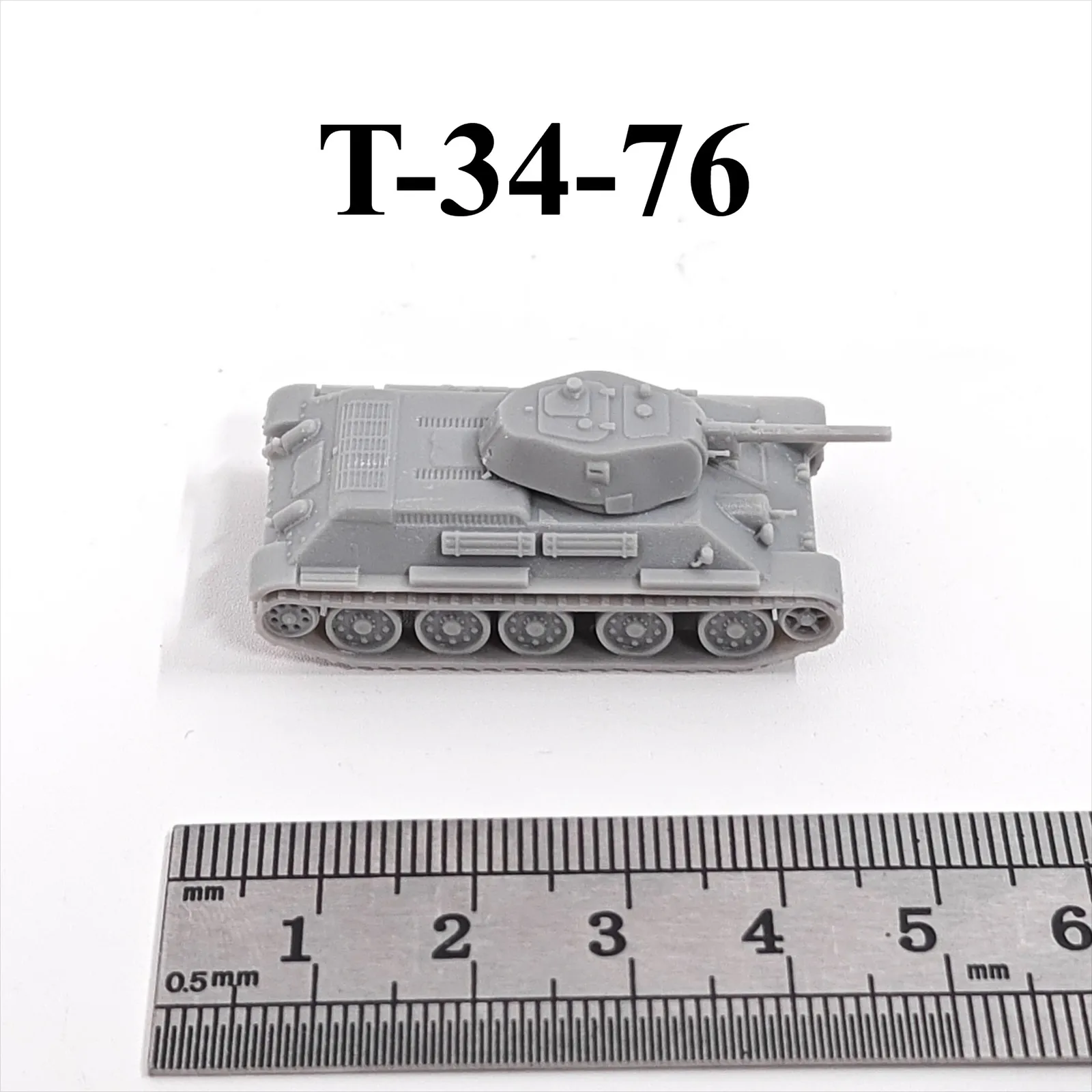 

Советский средний танк Т-34-76 времен Второй мировой войны, 3D-печать, масштаб 1/144, миниатюрная модель танка, из смолы, под покраску