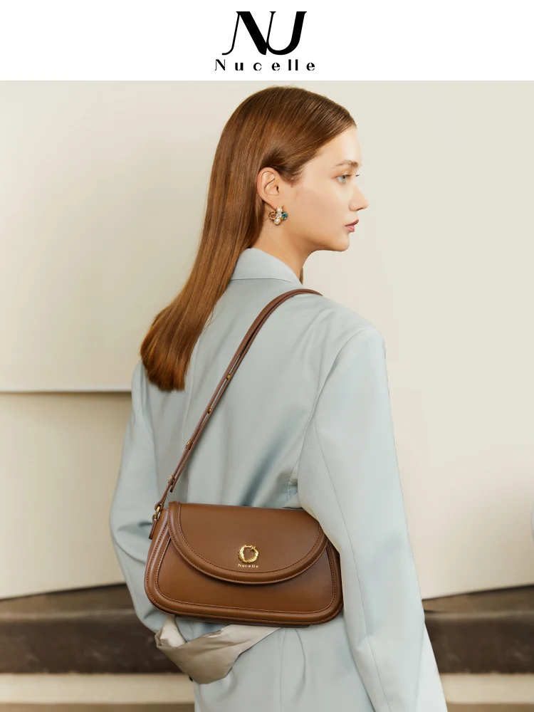Nucelle Nu ของแท้ใหม่ ZEALAND กระเป๋าใต้วงแขนกระเป๋าพาดลำตัวสะพายไหล่เส้นเดียววินเทจ