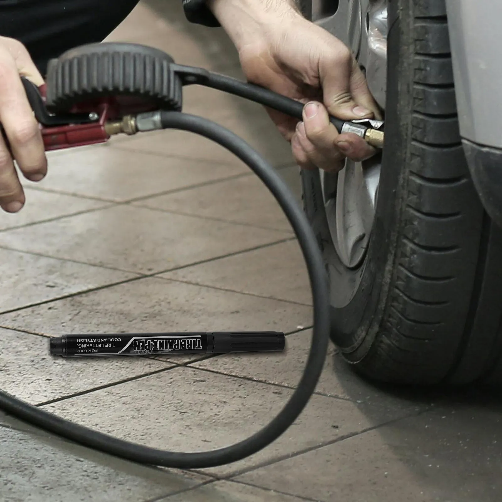 3Pcs Tire Paint Pen Oil Based Unique Marker for Car Tires Portable Convenient Tire Marking Pen Marker Pens Marking Pens