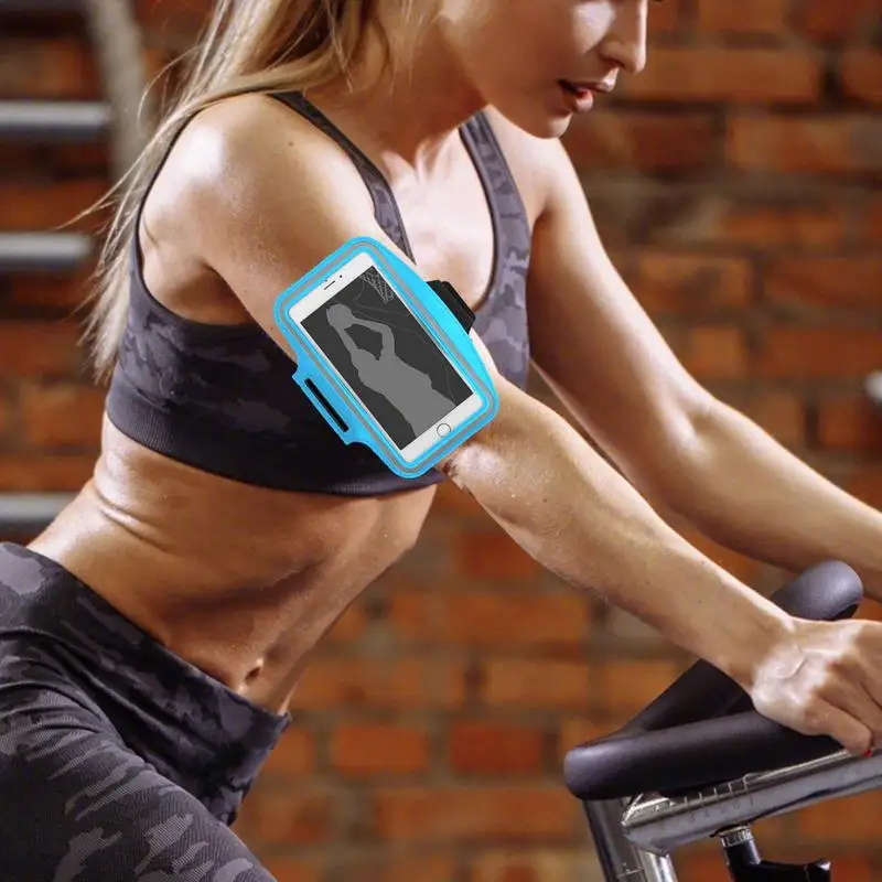 Phone Arm Bands For Running Sweatproof Armband Cell Phone Holder Lightweight Shockproof Storage Bag With Key Slot Sports