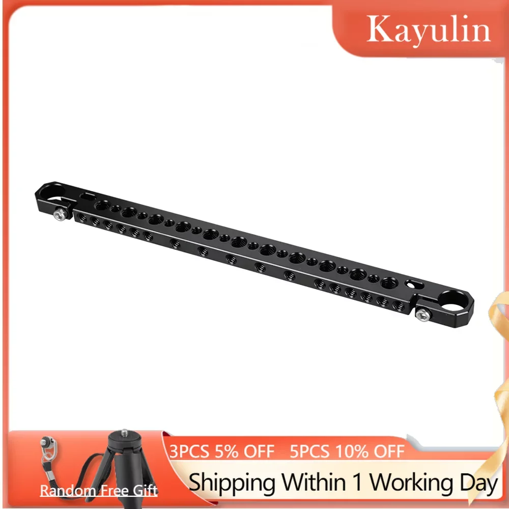 KAYULIN 270mm Long Cheese Bar With 15mm Rod Adapter For Camera & Monitor Cage Rig Aluminum K0151