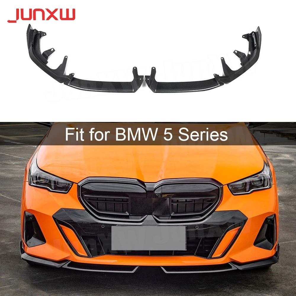 

Dry Carbon Fiber for Car Accessories BMW 5 Series G60 G68 M Sport 2024+ Front Bumper Lip Spoiler Splitter FRP Front Chin Spoiler