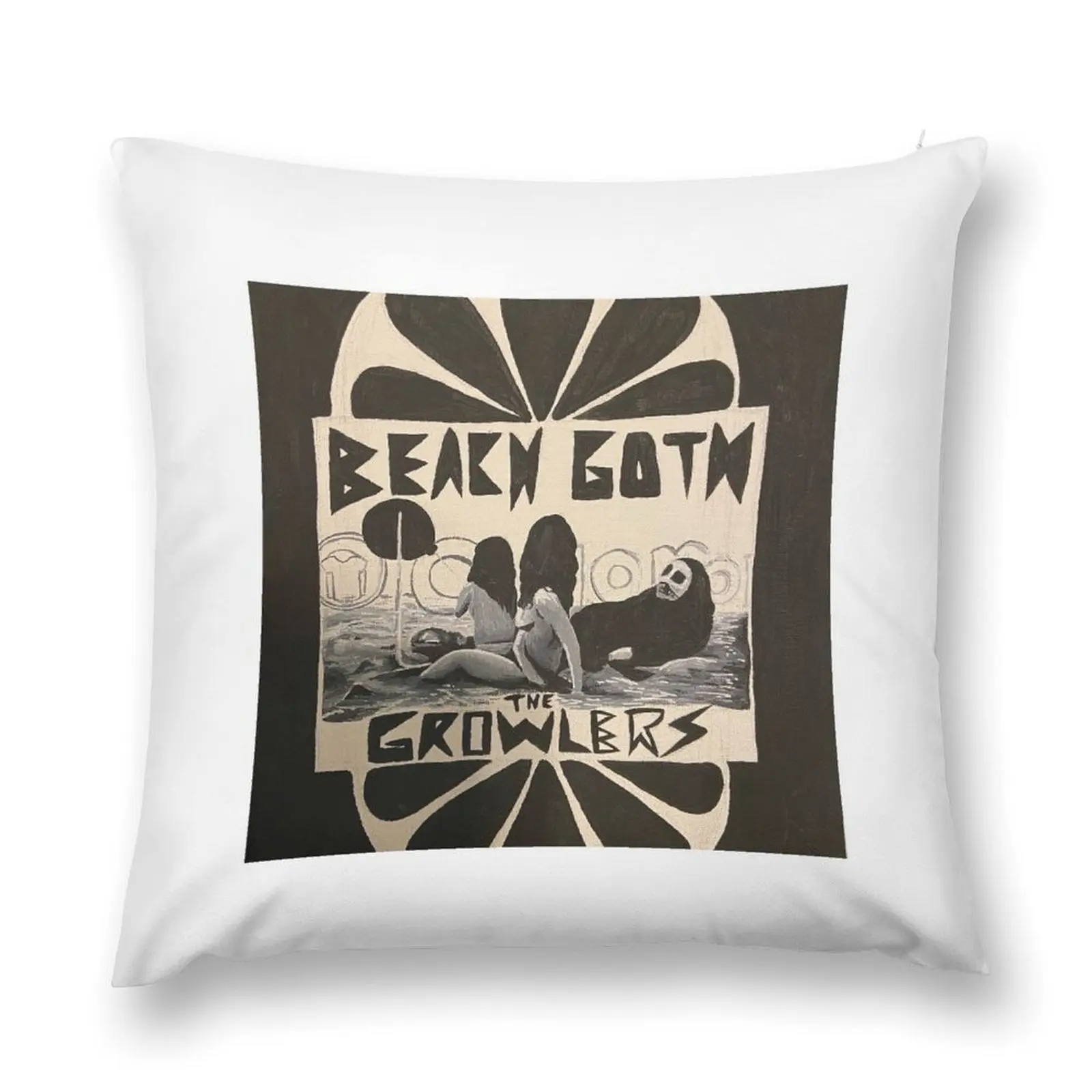 The Growlers Beach Goth Throw Pillow pillow cover christmas pillowcases for sofa cushions pillow