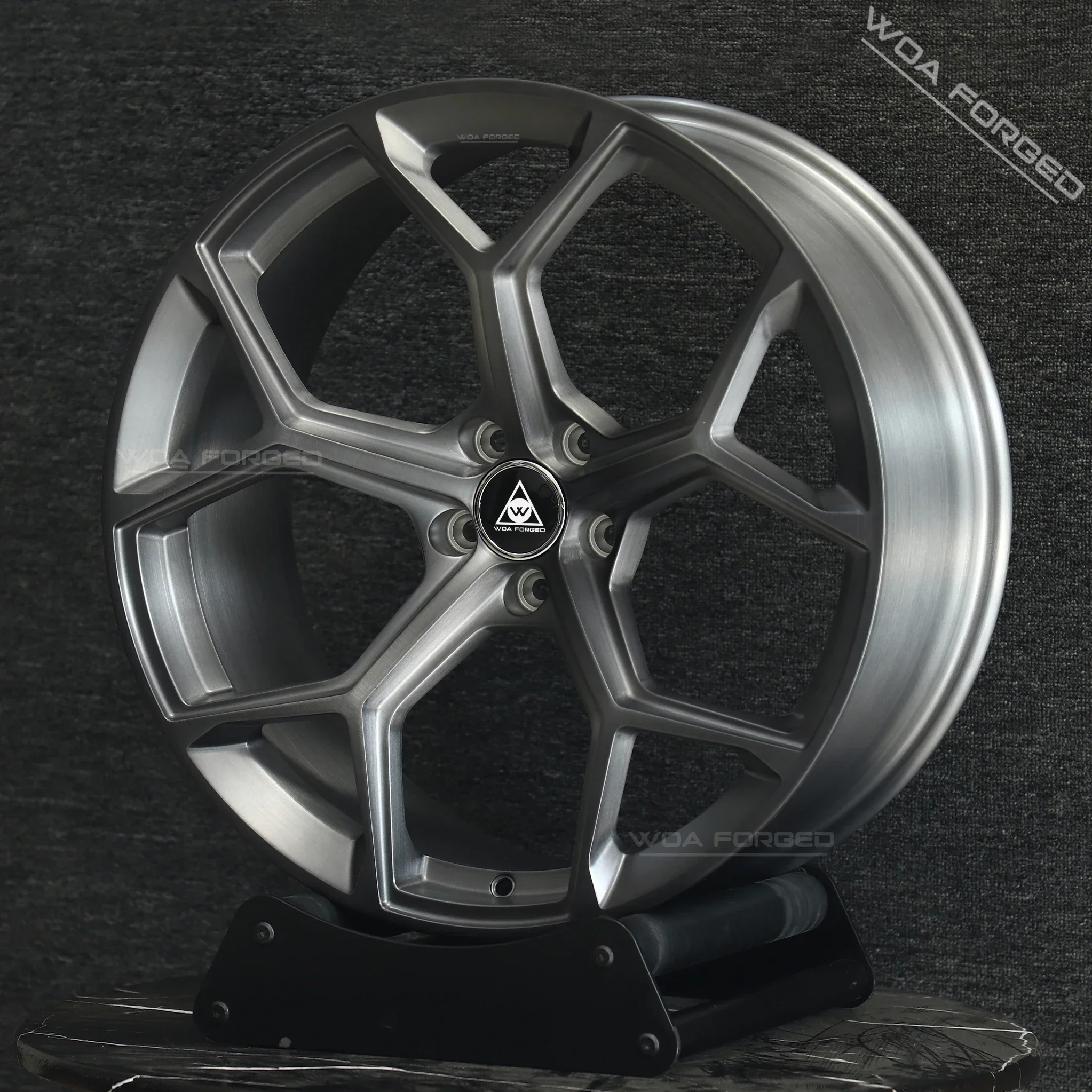 عجلة مزورة 5x112 18 19 20 21 22 بوصة مخصصة نحى جونميتال متداخلة سبيكة سباق السيارات حافة لأودي A4 A6 A7 Rs4 Rs6 Rs7 RS8