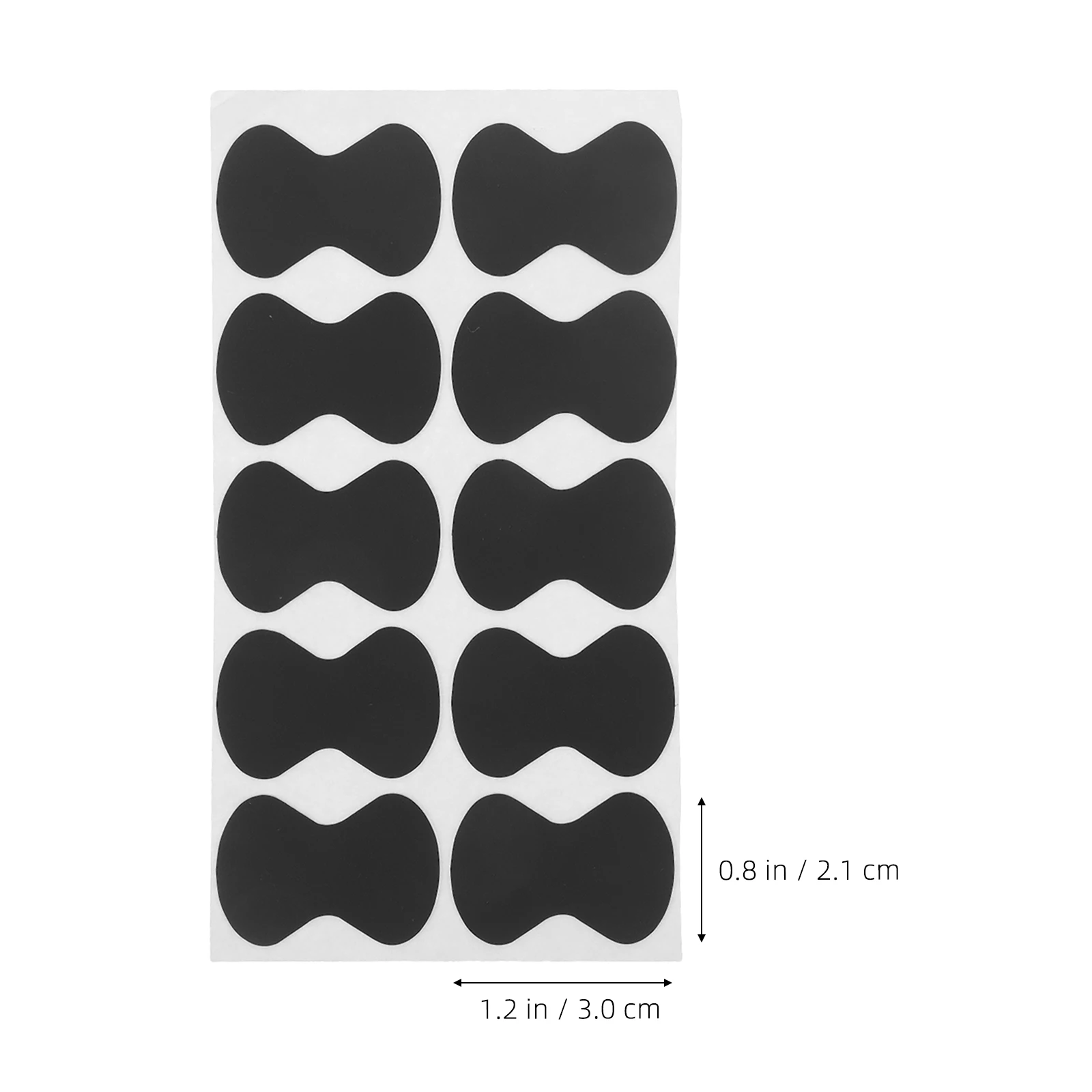 

20pcs Black Guitar Pick Grips EVA Anti-slip Stickers Practical Self-adhesive Long-lasting Small Supplies Easy Storage Carry