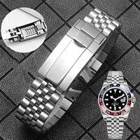 Correa de reloj Jubilee 904 de 20mm y 21mm para Rolex Sub GMT Yacht Daytona, correa para hombre, cadena de reloj de lujo, piezas Mod, accesorios de repuesto