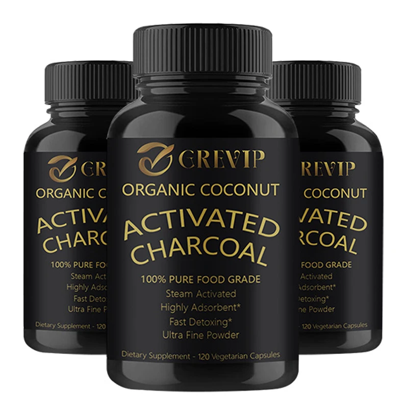 

Activated Coconut Charcoal - Helps Relieve Gas & Bloating, Promote Intestinal Detoxification