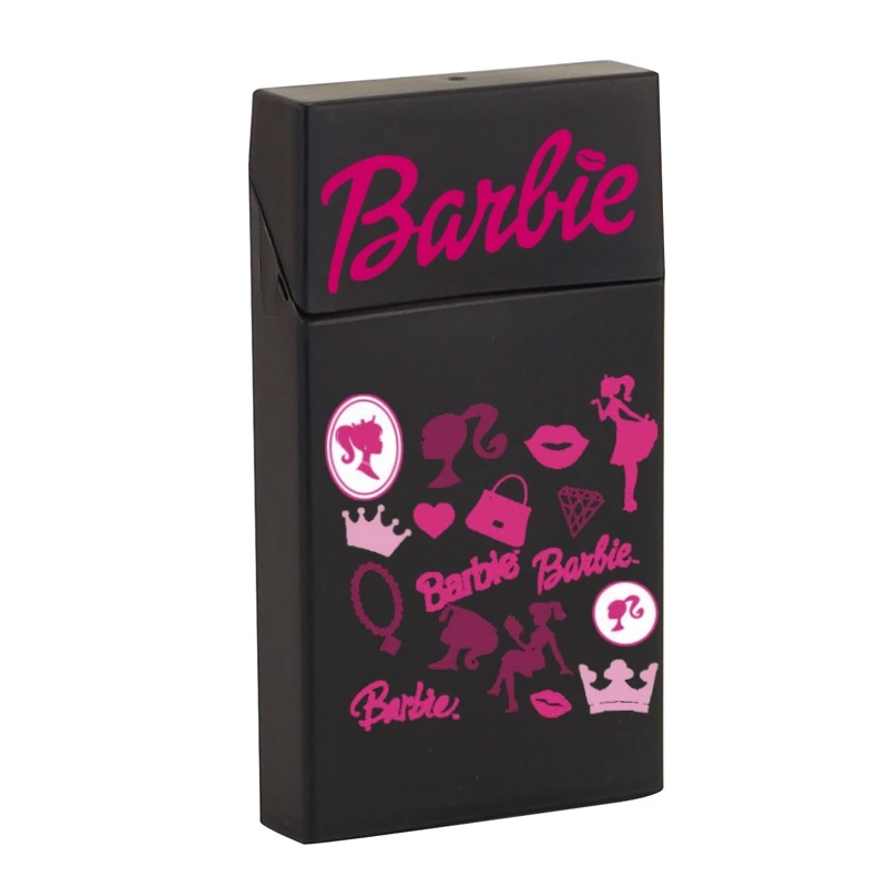 Barbie Cigarette Box for Women Fashion Ladies Thin Cigarette Case Fashionable Portable Cigarette Packaging Box Holder Accessory