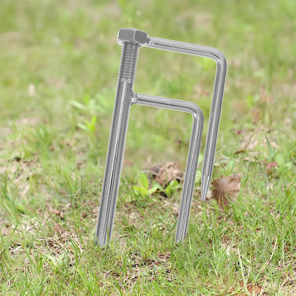 

2pcs Sun Umbrella Plug Heavy Duty Stand Beach Stake Fishing Outdoor Holder Lawn Base Anchor Parasol Ground Spike Portable