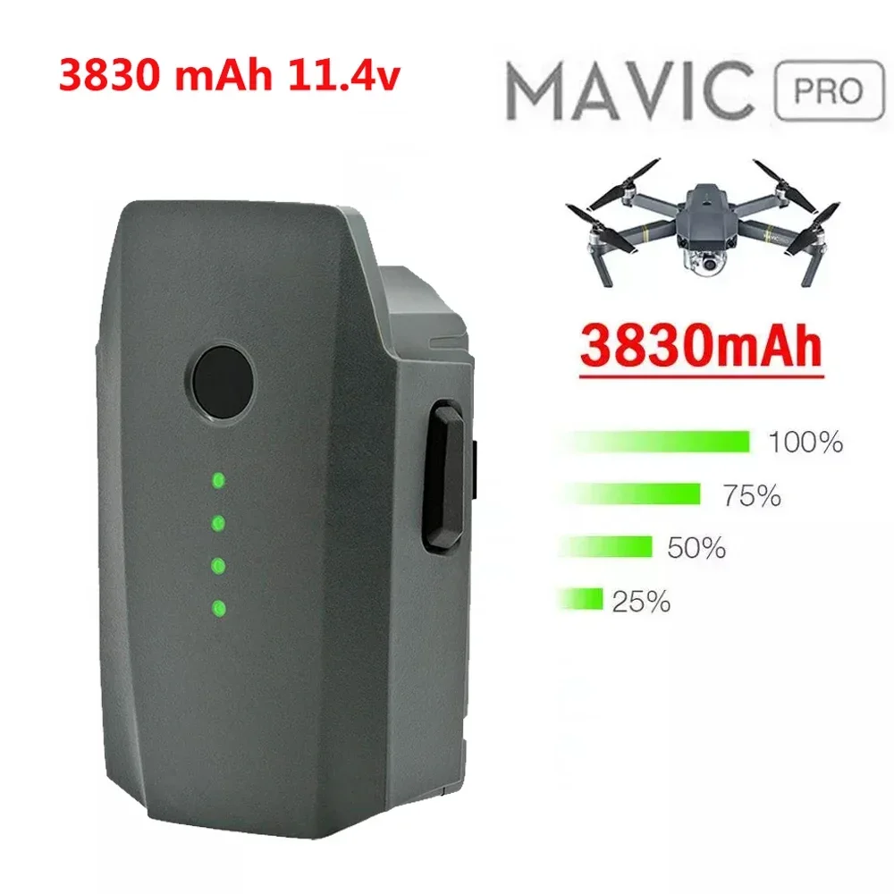 3830/6830mAh LiPo Intelligent Flight Battery Compatible for DJI Mavic Pro DJI Mavic Pro Platinum DJI Mavic Pro Alpine WhiteDrone