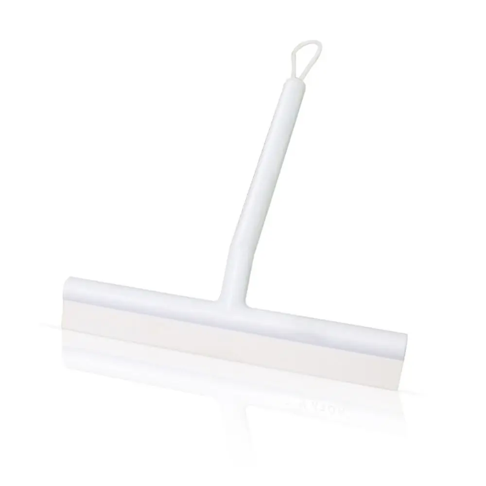 Widely Used Silicone Shower Squeegee Scraper Plastic Cleaning Glass Clean Scraper White Black Washing Wiper Household