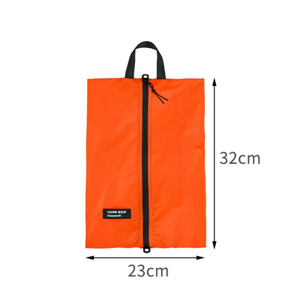 

Silicone-coated Luggage Storage Bag Multifunctional Yellow Orange Travel Organizer Bag High-Capacity Nylon Cosmetic Bag