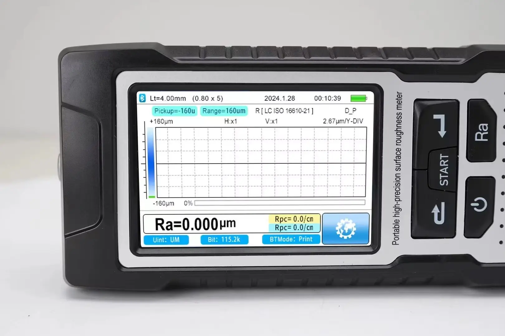 Surface Roughness Gauge JT-520PLUS High Accuracy Touch Screen Operation 1 Year for Plane Outer Circle Inner Hole Machining