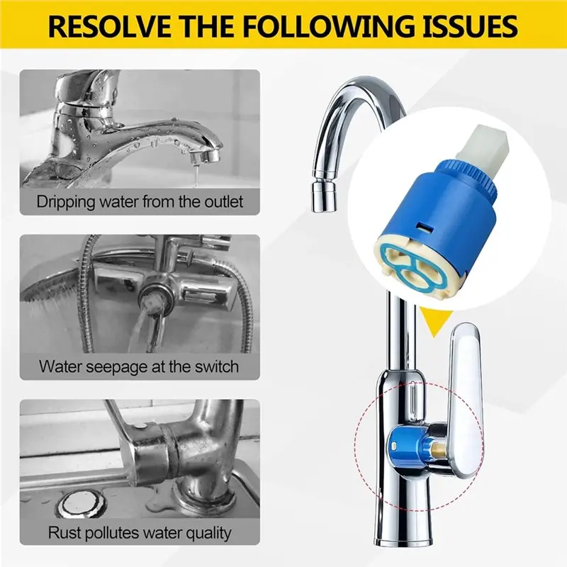 SEWS-Shower Faucet Cartridge For Pfister 974-074 Single Handle Kitchen Basin Shower Faucet