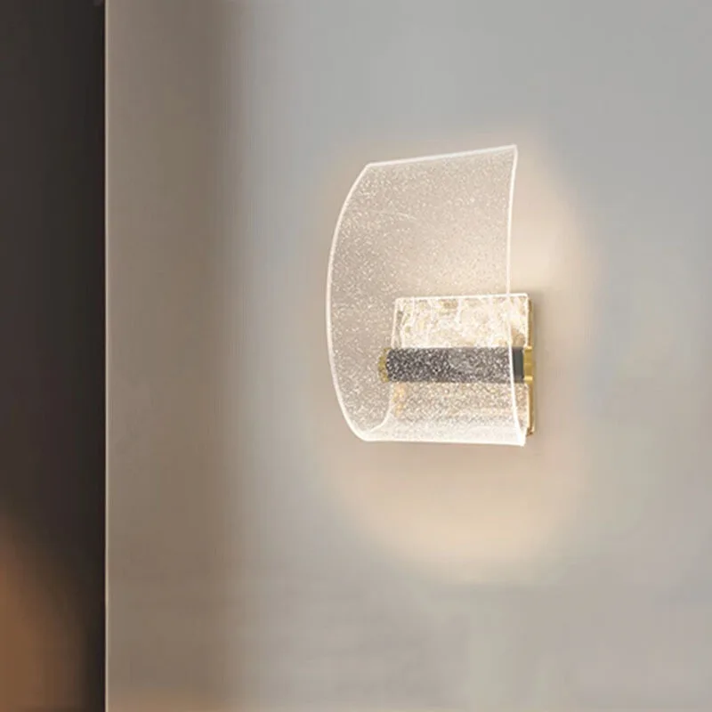 Acrylic Wall Lamp Light Espelhos De Paredes Lampara Relojes Pared Applique Murale Horloge Amparas Mesita Noche Dormitorio Sconce