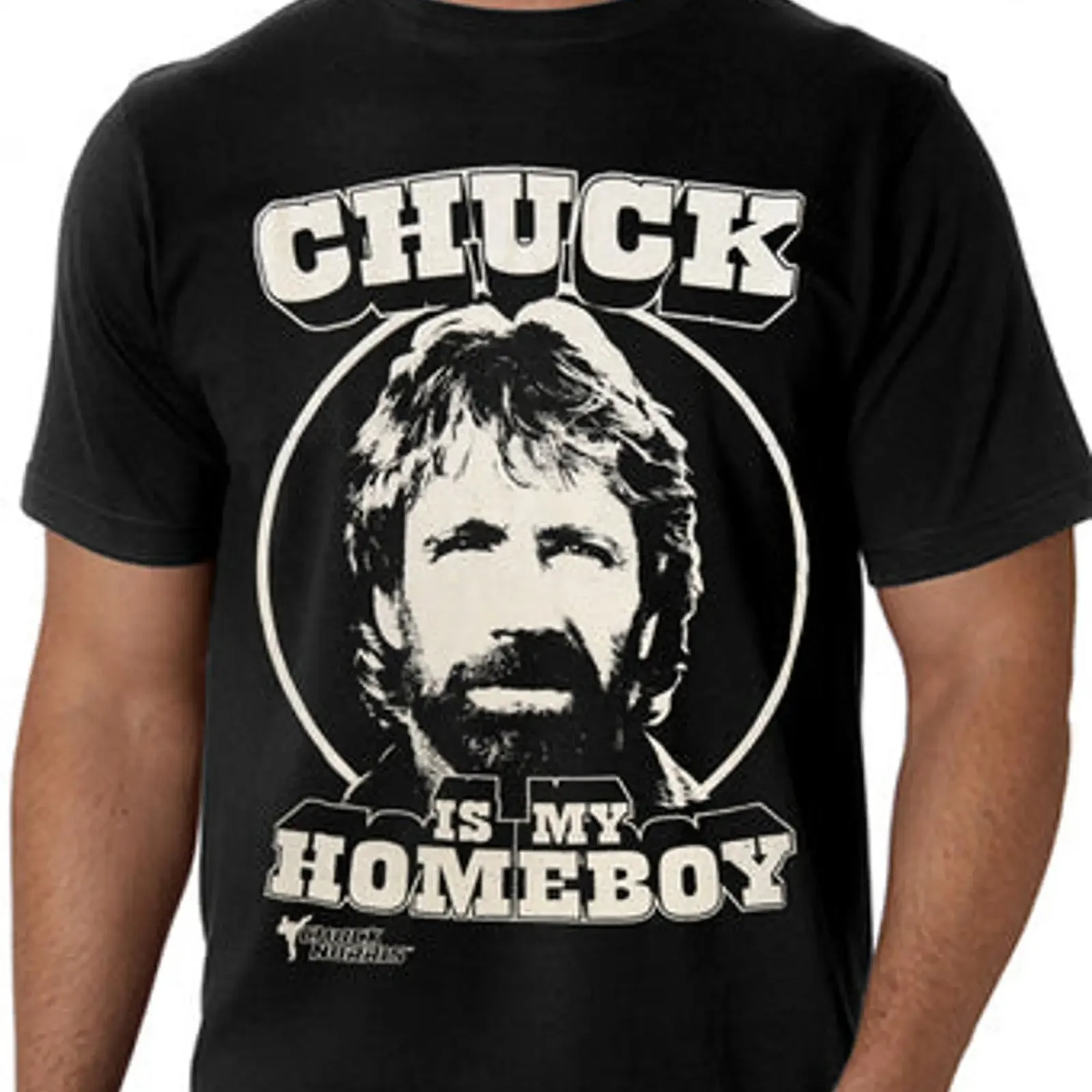 Chuck Norris Is My Homeboy T Shirt vintage Washed Breathable streetwear designer clothes Unisex Stretched Stylish