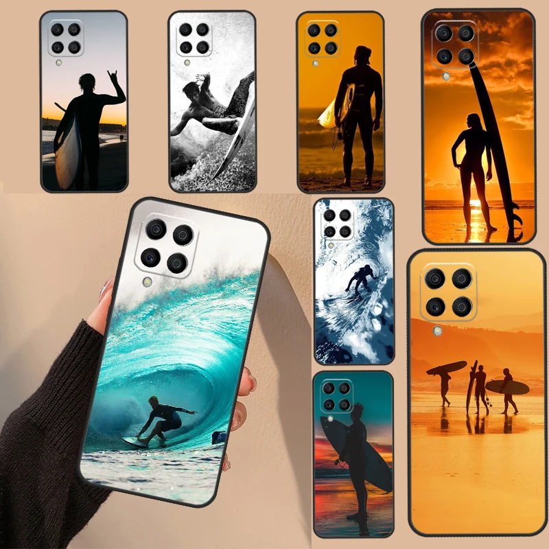 Surfer Surf Hang Loose Shak Case For Samsung Galaxy M32 M52 M12 M13 M23 M33 M53 M11 M51 M14 M34 M54 M30s M31s M20 Cover